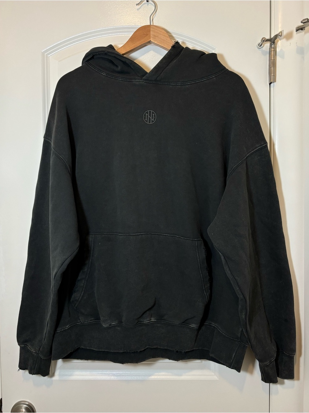 Ninth Hall Fundamentals Men's Black Hooded Pullover Sweatshirt